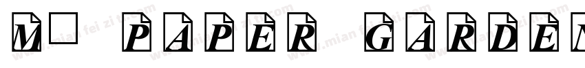 my paper garden字体转换